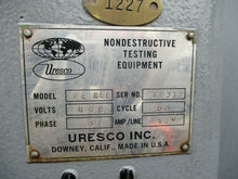 URESCO (MAGNAFLUX TYPE) MAGNETIC PARTICLE INSPECTION MACHINE MODEL # RE 486