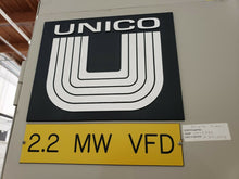 2013 UNICO 493 VOLTS 3 PHASE 2.2 MW DRIVE 60 HZ. 3000 FLA NEMA 1 #409-682