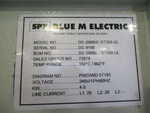 BLUE M 660 DEGREE OVEN MODEL DC 206B/C-ST350-UL 18" X 20" X 20" INSIDE DIMS