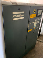 ATLAS COPCO MODEL GA22 FF 30HP ROTARY SCREW AIR COMPRESSOR ONLY 8515 HOURS
